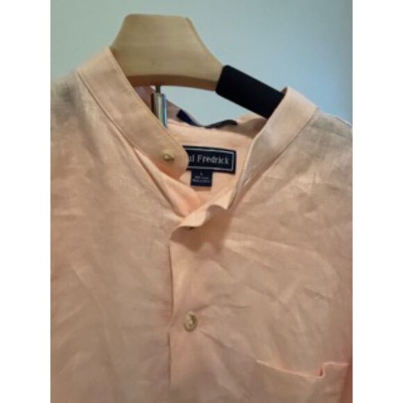 Paul Frederick Linen Shirt Bundle - Size L - Long and Short Sleeve Buttondown - Picture 4 of 9